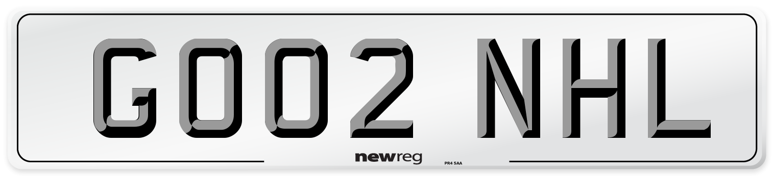 GO02 NHL Number Plate from New Reg